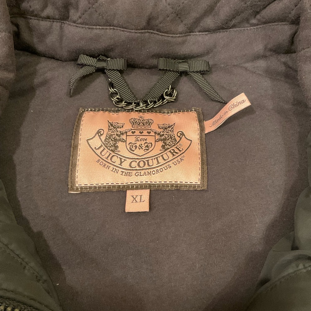 Juicy Couture Vest, black, size XL, like new! - Picture 2 of 7
